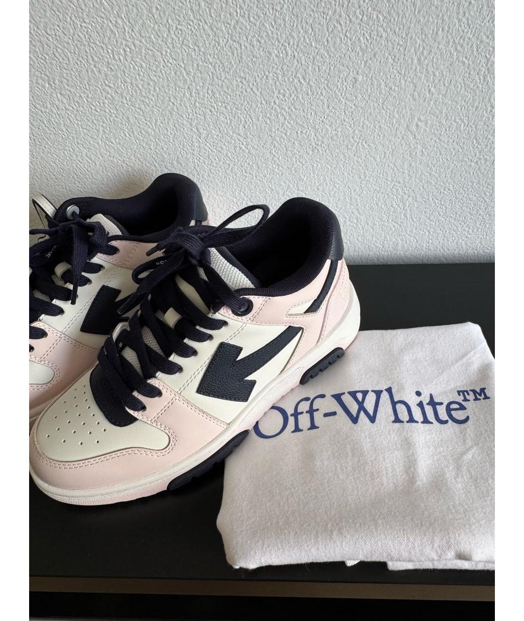 OFF-WHITE Мульти кожаные кеды, фото 7