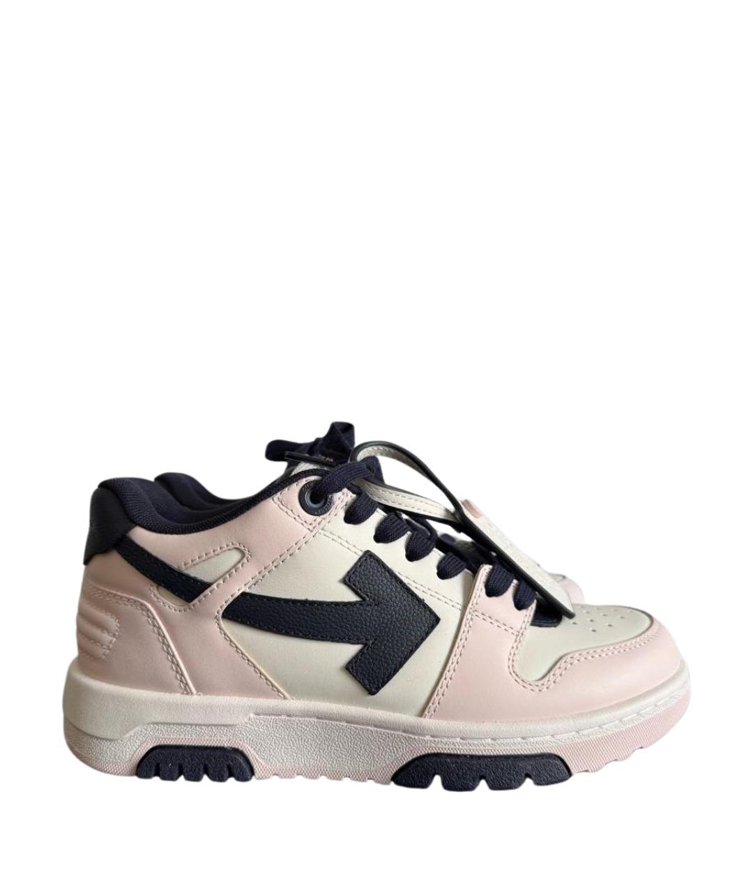 OFF-WHITE Мульти кожаные кеды, фото 1