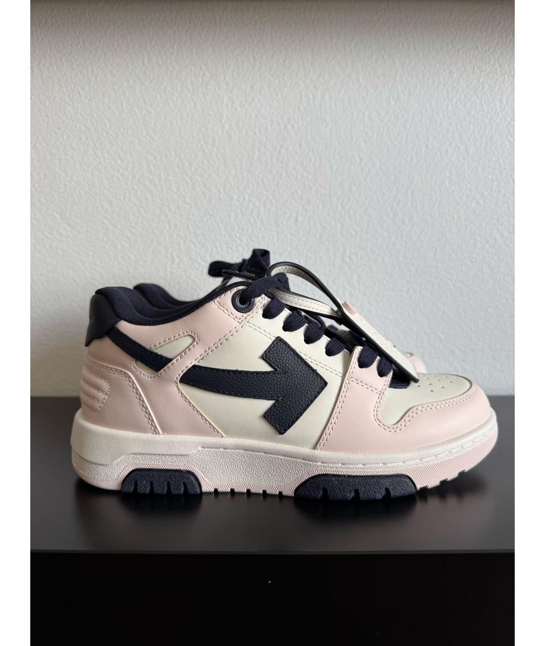 OFF-WHITE Мульти кожаные кеды, фото 8