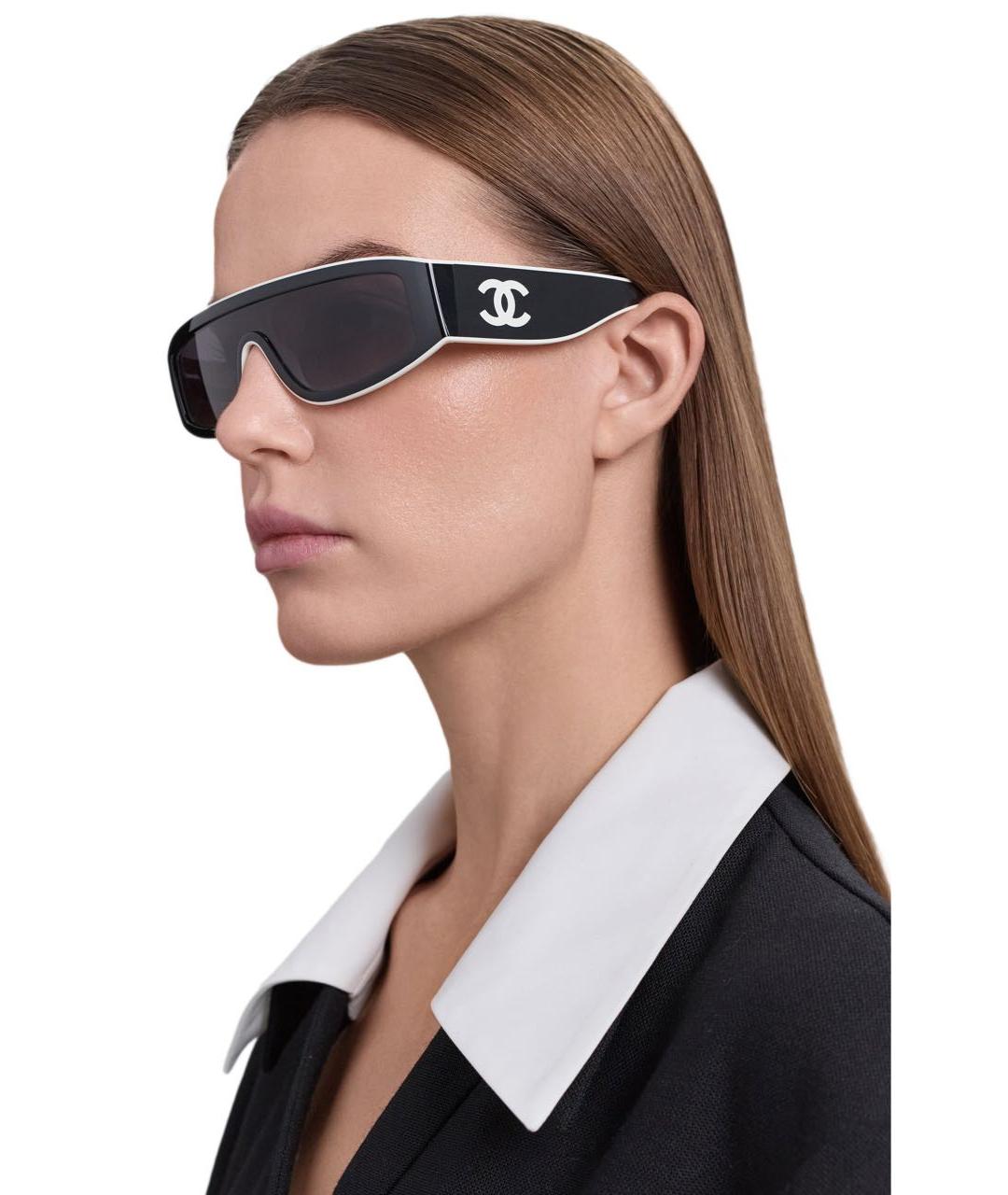 CHANEL Мульти пластиковые солнцезащитные очки, фото 8