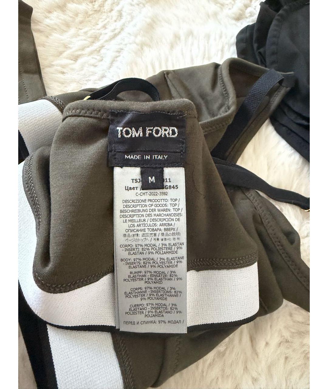 TOM FORD Хаки хлопковый спортивные костюмы, фото 3