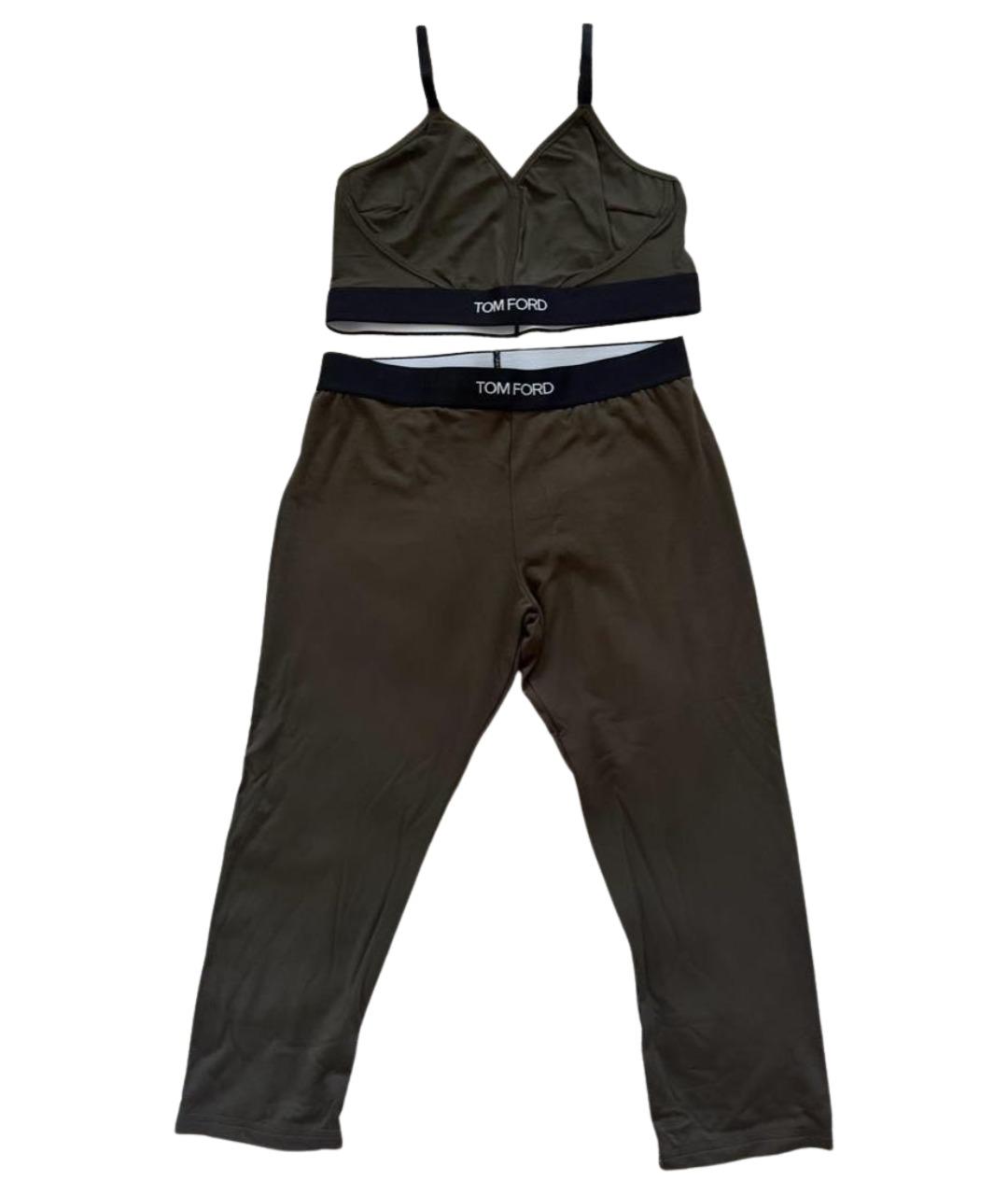 TOM FORD Хаки хлопковый спортивные костюмы, фото 1
