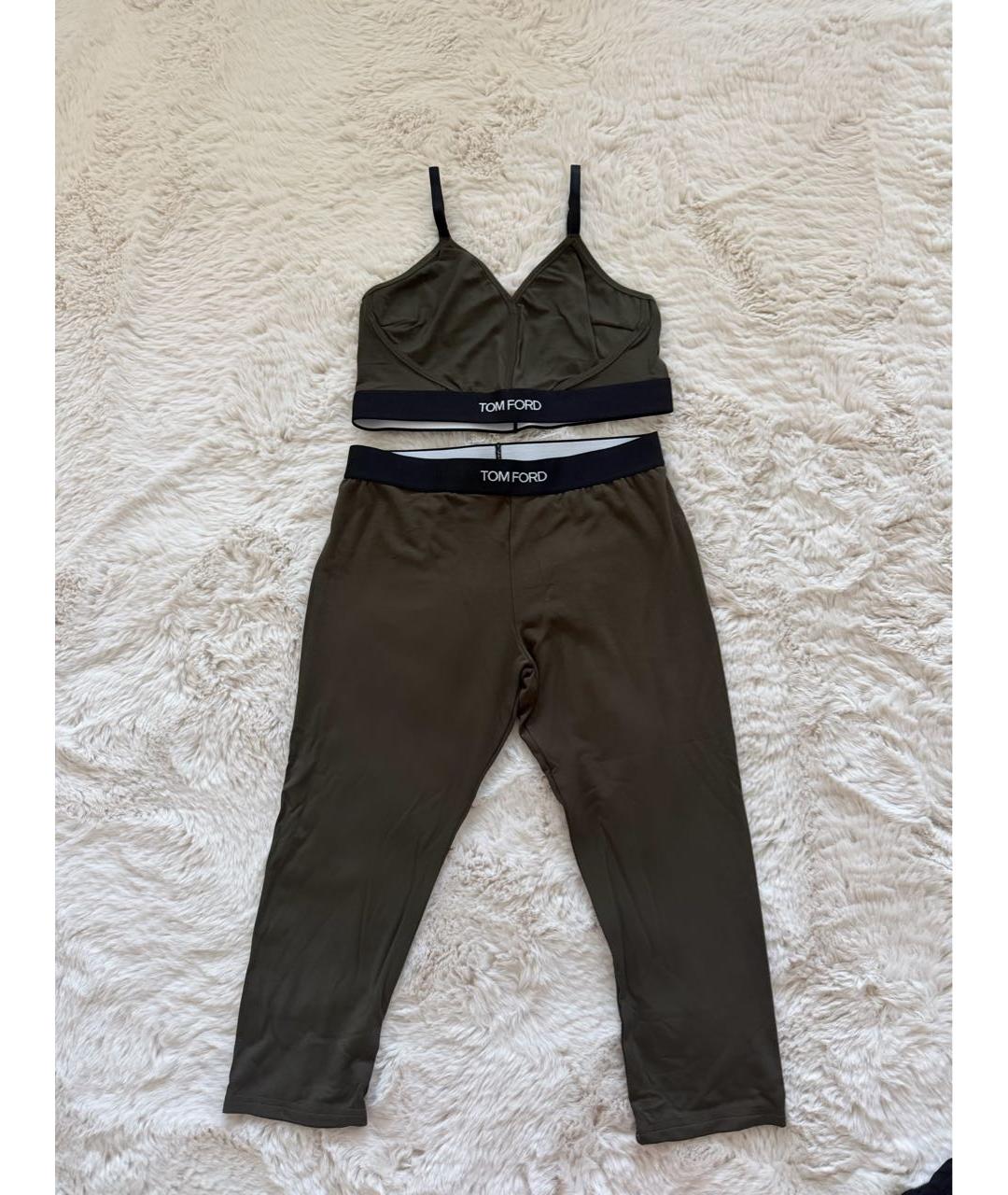TOM FORD Хаки хлопковый спортивные костюмы, фото 5