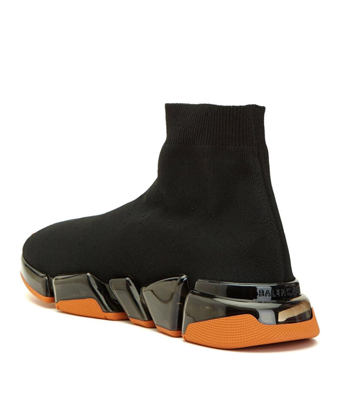 BALENCIAGA Черные текстильные высокие кроссовки / кеды, фото 4
