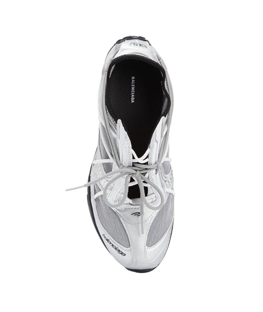 BALENCIAGA Белые текстильные кроссовки, фото 3