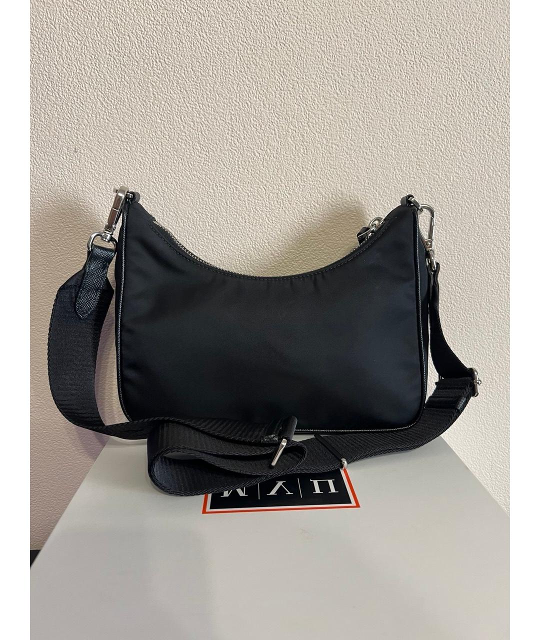 PRADA Черная нейлоновая сумка через плечо, фото 3