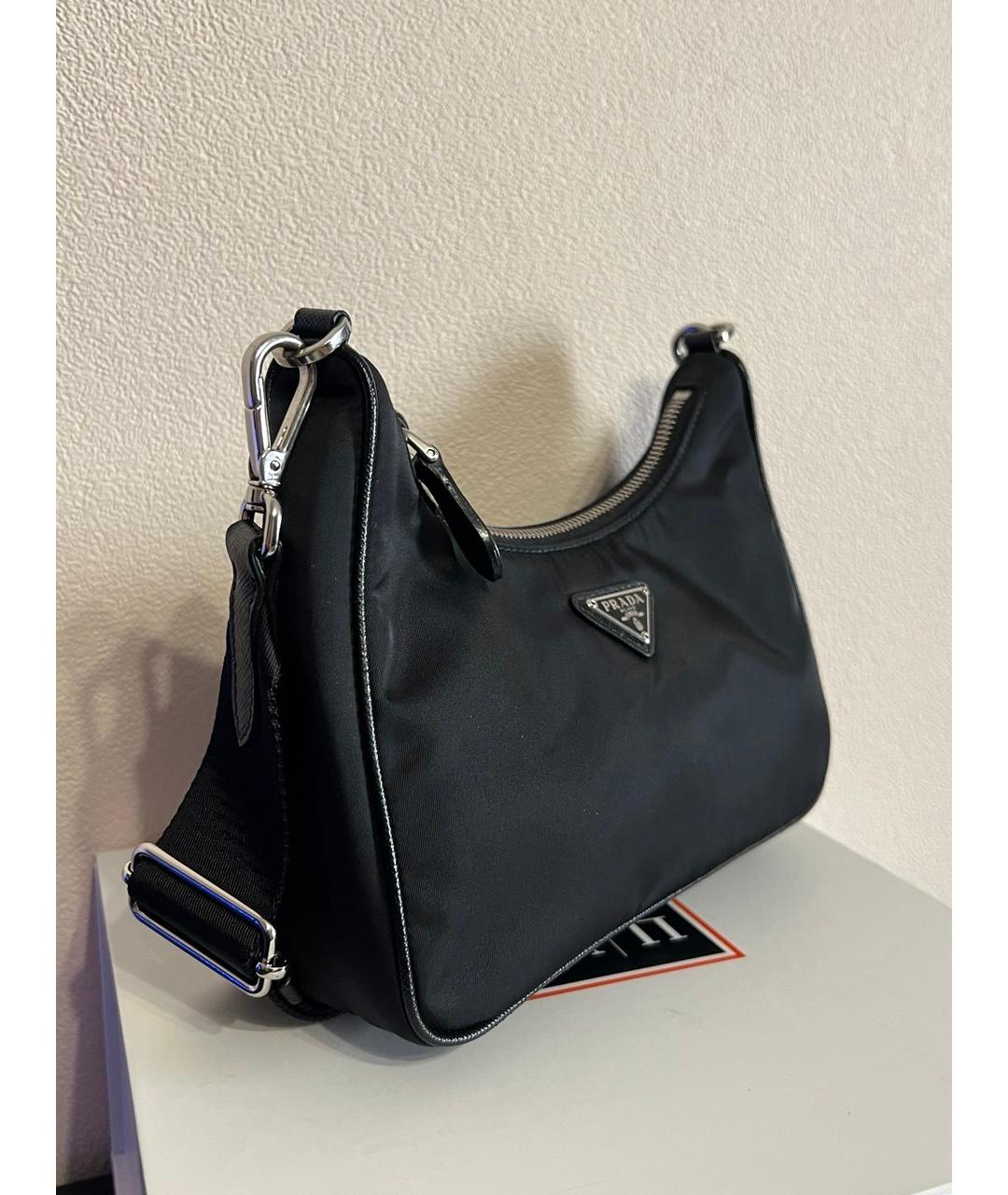 PRADA Черная нейлоновая сумка через плечо, фото 2