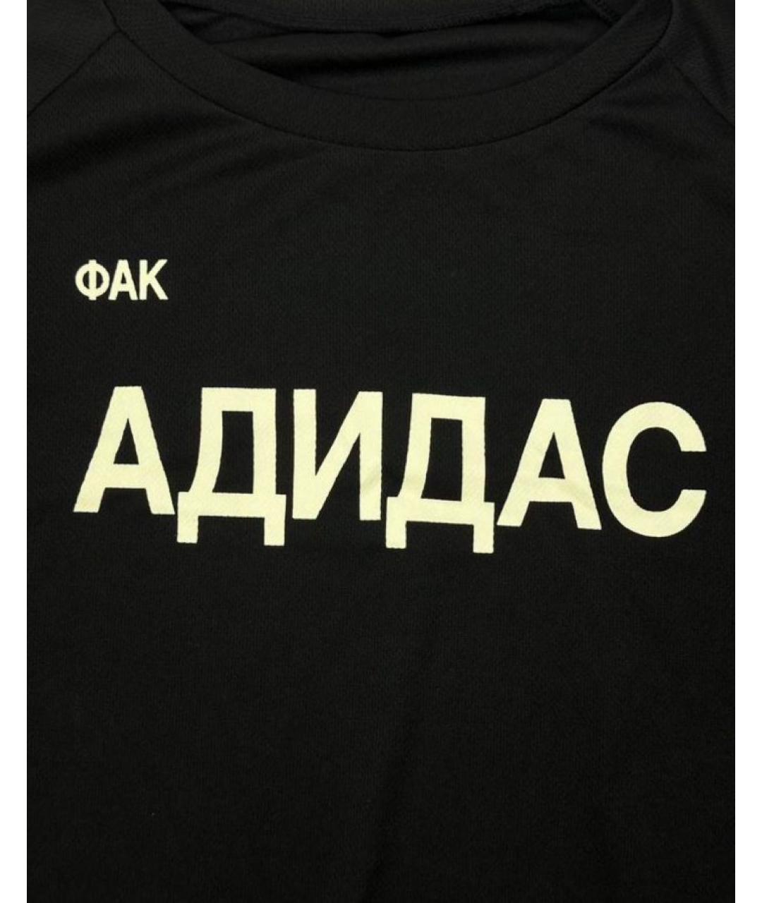 YEEZY Черная хлопковая футболка, фото 4
