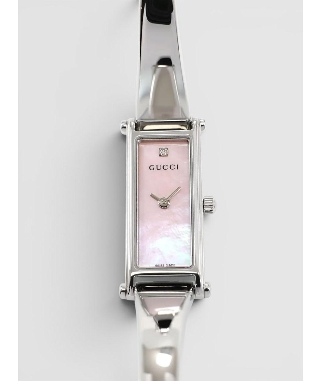 GUCCI Серебряные часы, фото 2