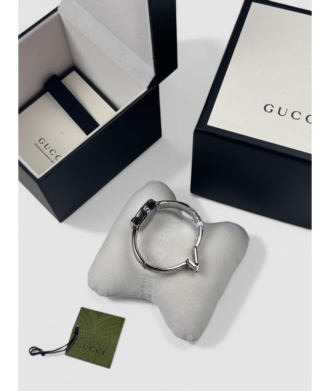 GUCCI Серебряные часы, фото 4