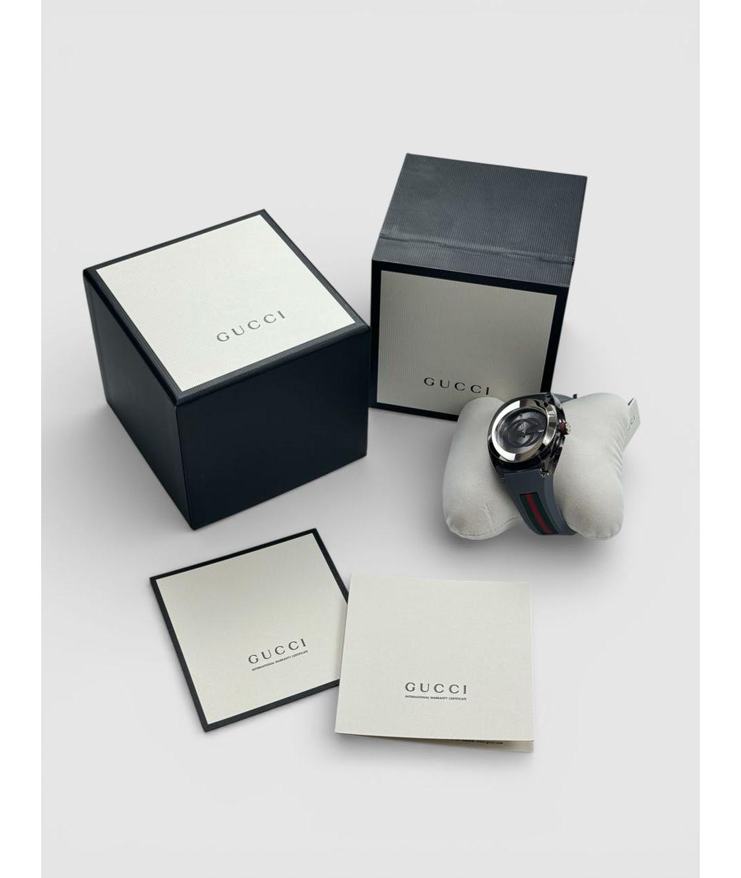 GUCCI Серые стальные часы, фото 2