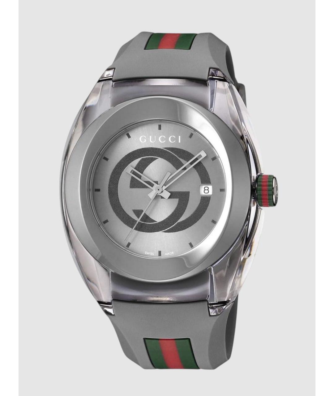 GUCCI Серые стальные часы, фото 6
