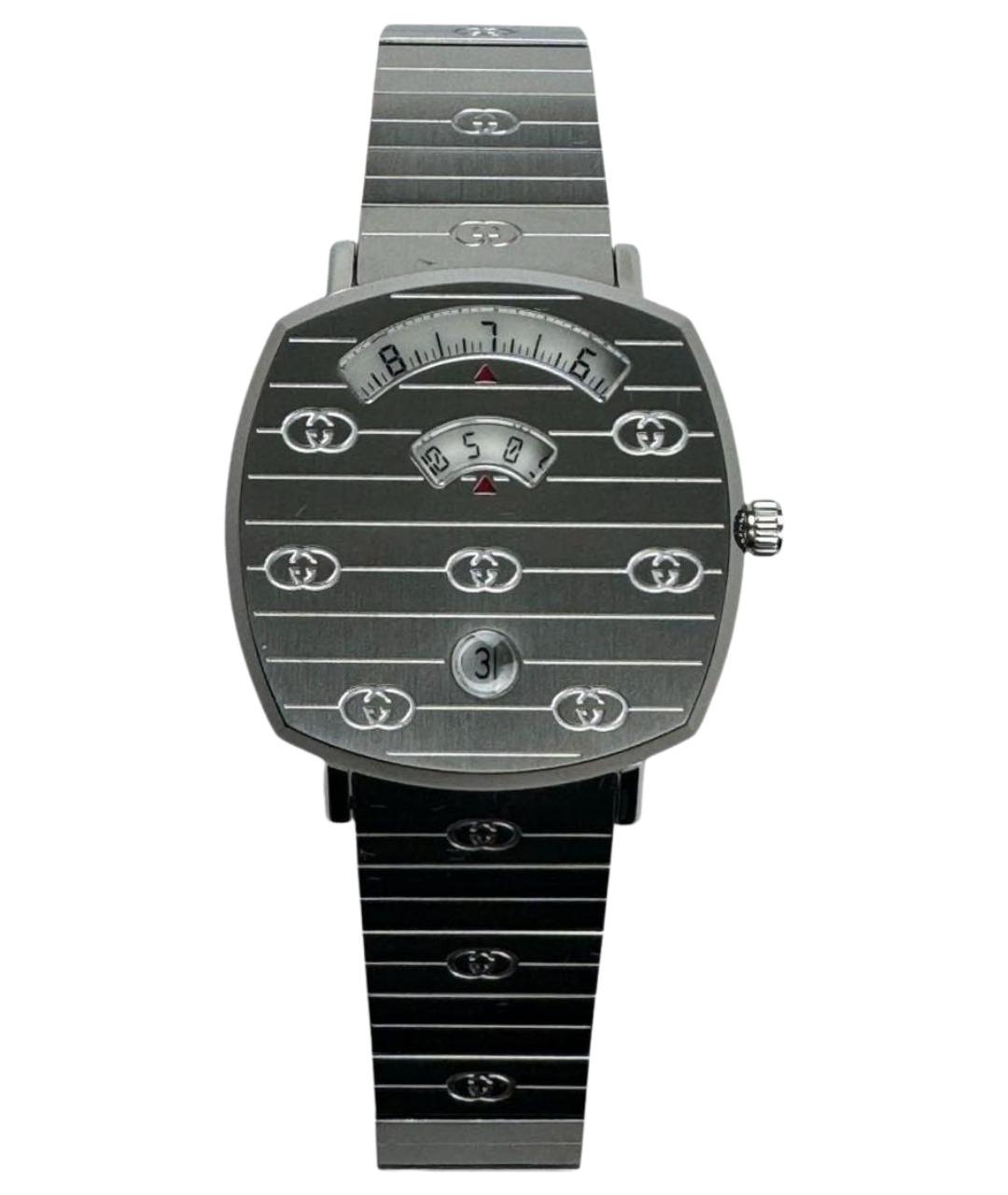 GUCCI Серебряные стальные часы, фото 1