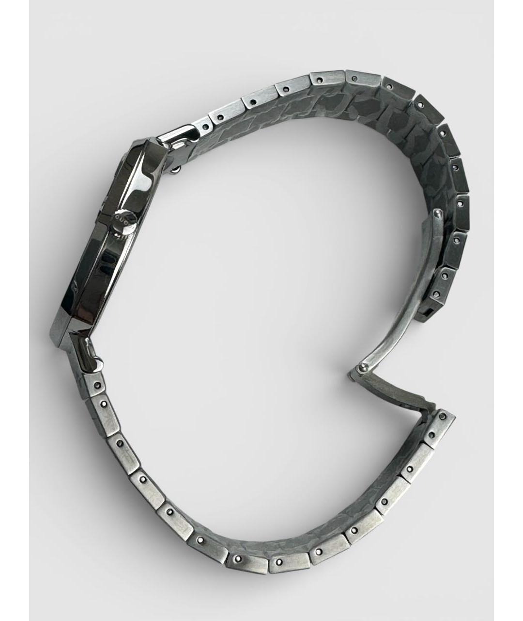 GUCCI Серебряные стальные часы, фото 4