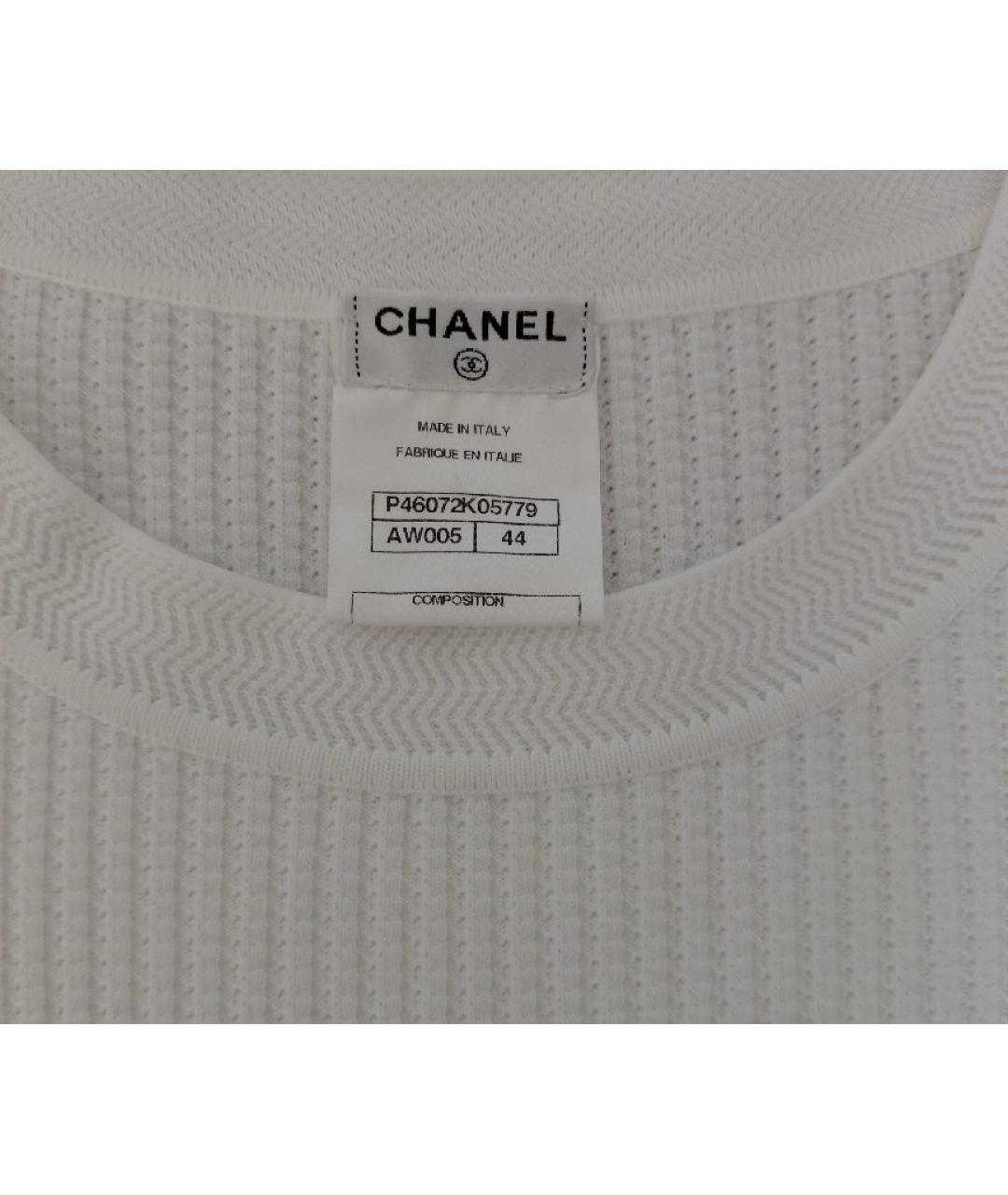 CHANEL Белое полиамидовое повседневное платье, фото 5
