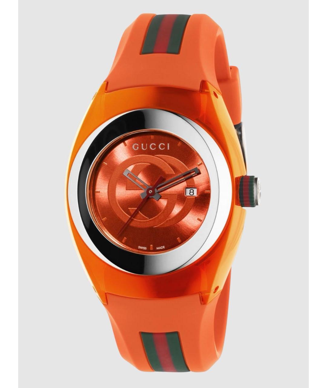 GUCCI Оранжевые часы, фото 6