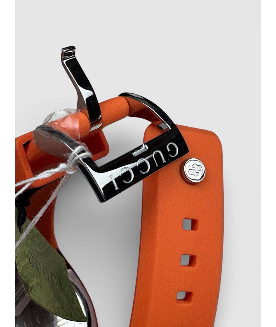 GUCCI Оранжевые часы, фото 5