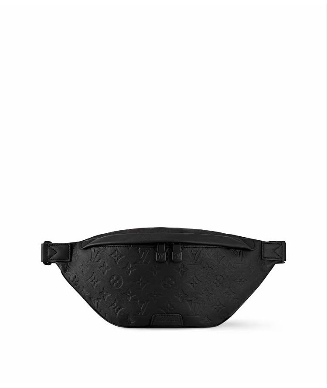 LOUIS VUITTON Черная кожаная поясная сумка, фото 8