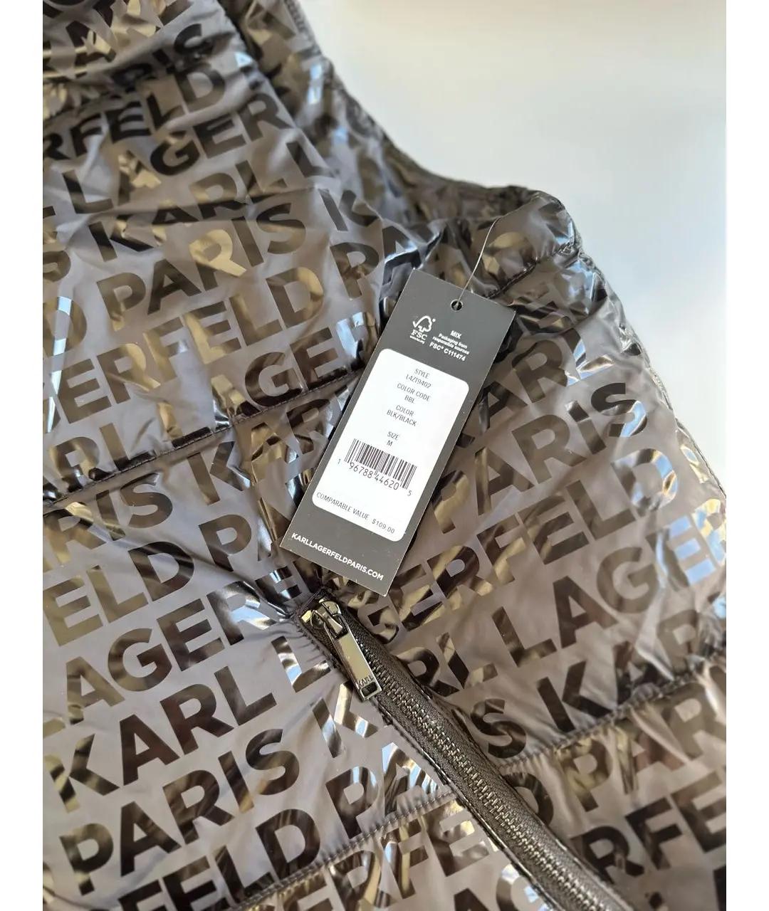 KARL LAGERFELD Черный жилет, фото 3