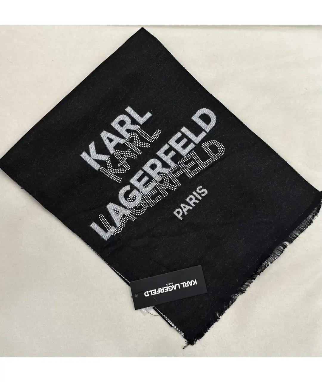 KARL LAGERFELD Серая синтетическая шапка, фото 2