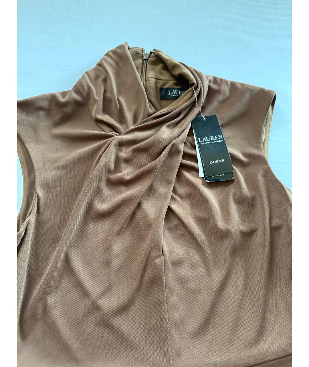 RALPH LAUREN Коричневое повседневное платье, фото 3