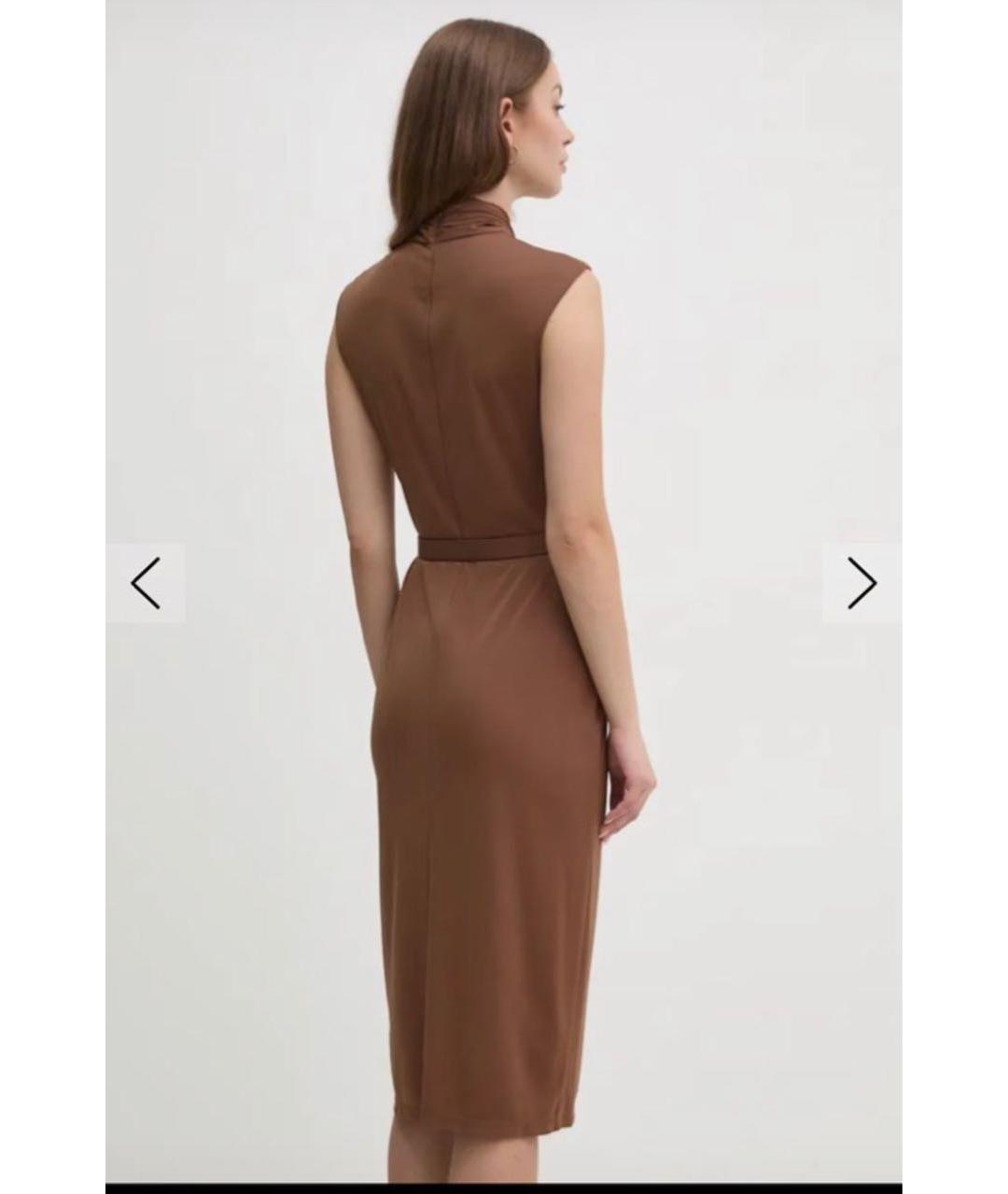 RALPH LAUREN Коричневое повседневное платье, фото 7