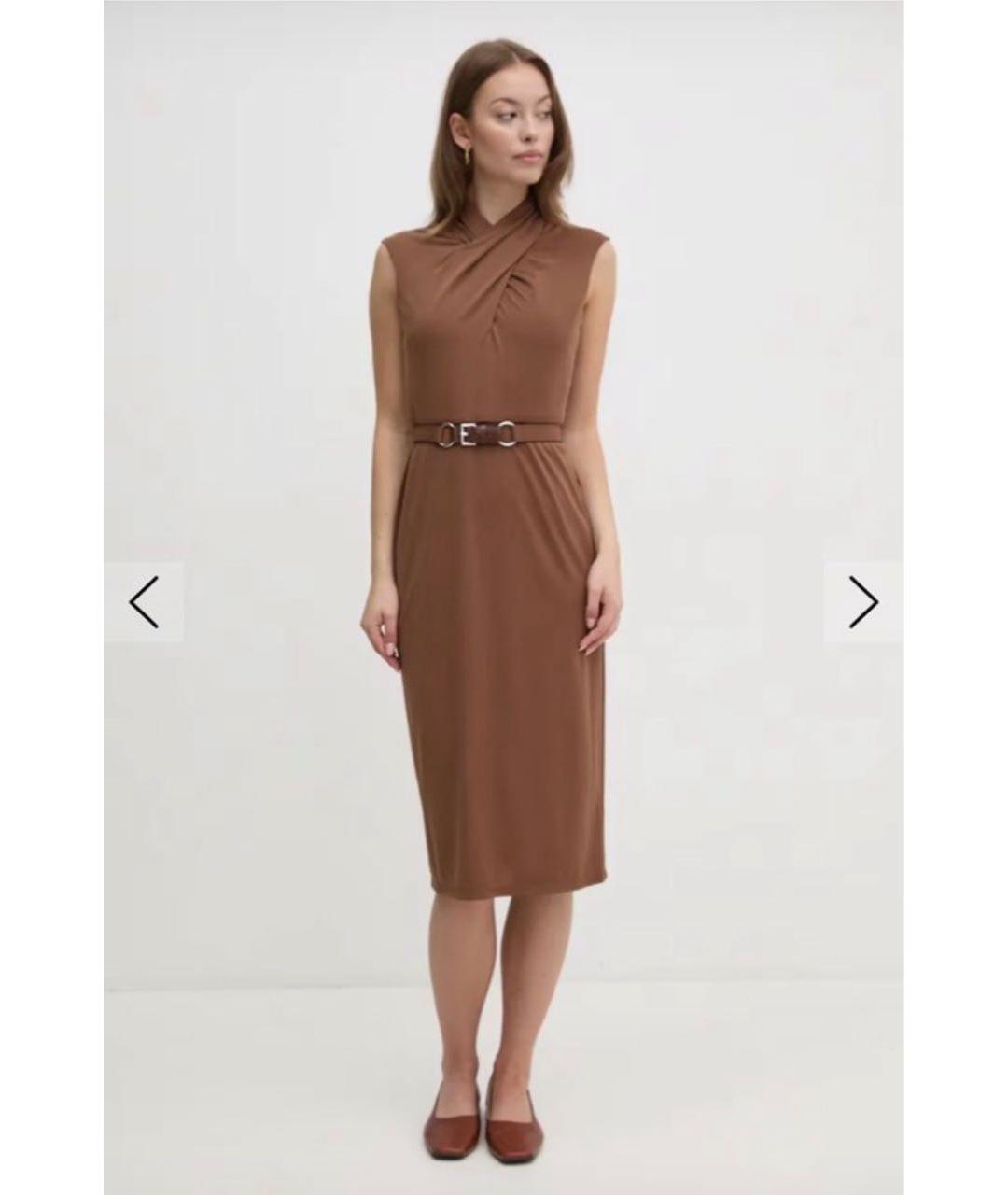 RALPH LAUREN Коричневое повседневное платье, фото 6