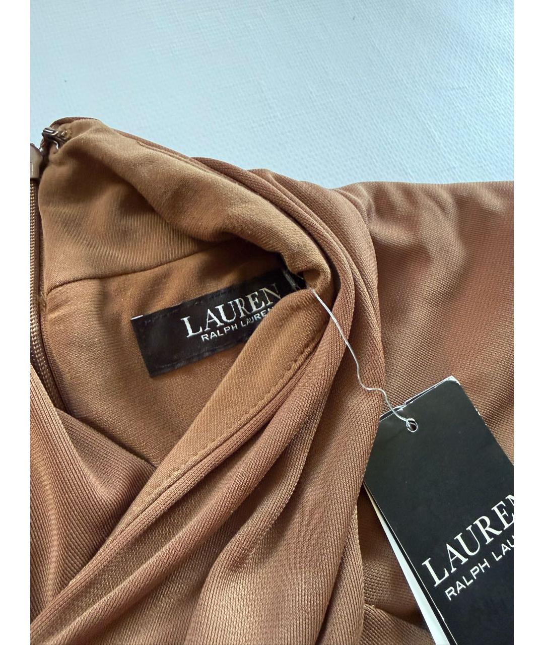 RALPH LAUREN Коричневое повседневное платье, фото 2
