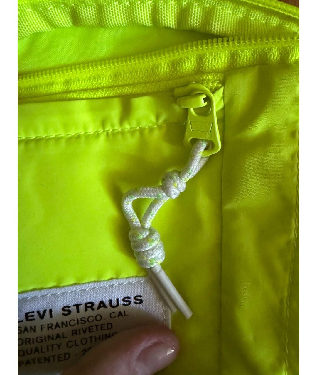 LEVI'S Салатовая нейлоновая поясная сумка, фото 7