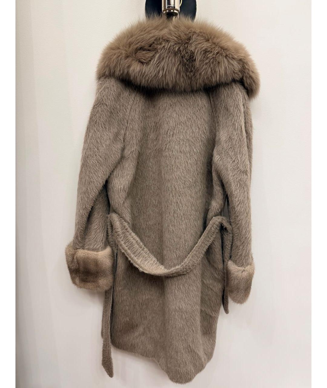 MAX MARA Бежевое шерстяное пальто, фото 4
