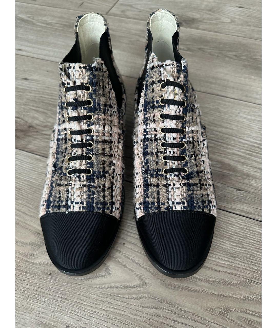 CHANEL Мульти текстильные ботильоны, фото 2