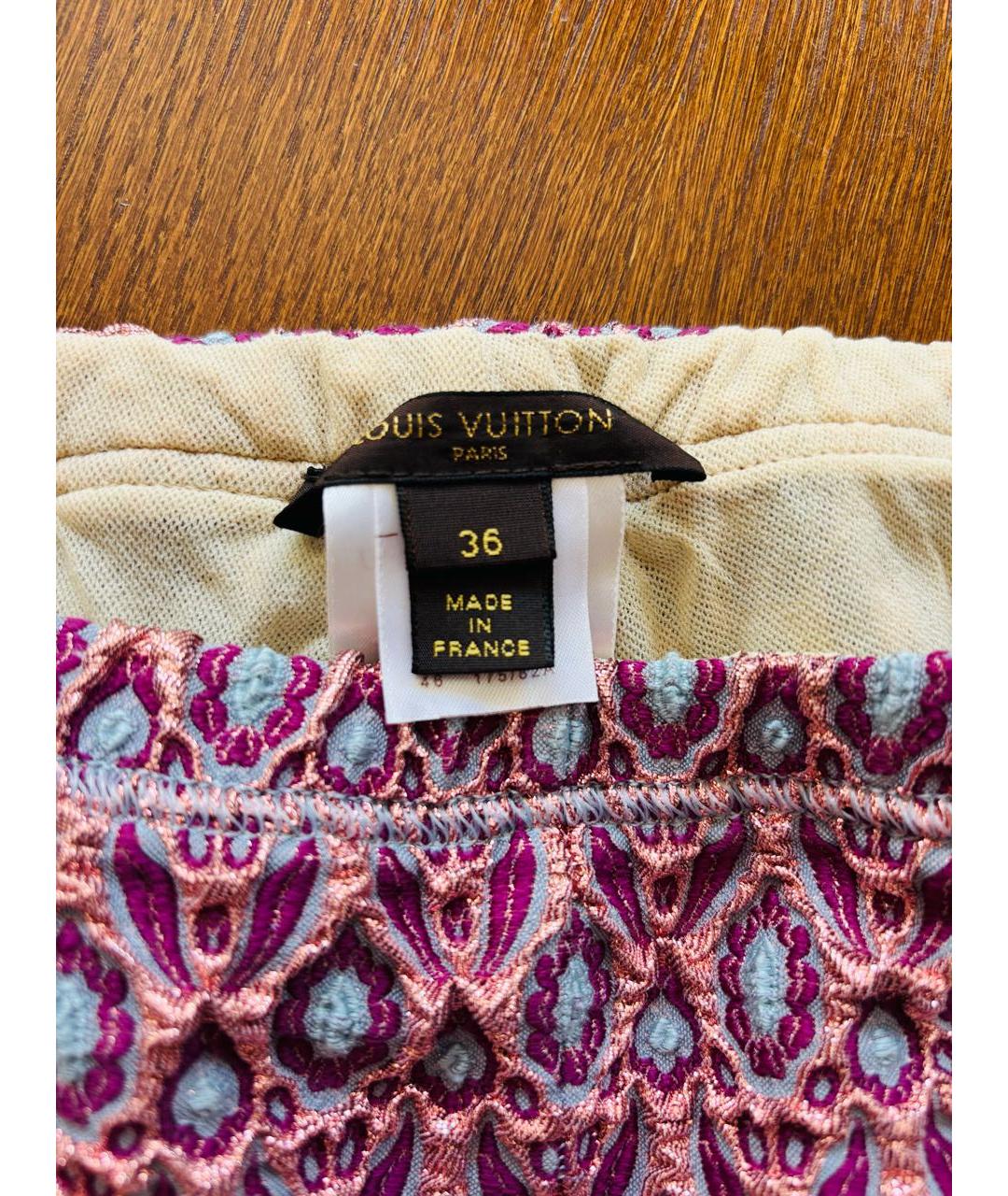 LOUIS VUITTON Мульти полиэстеровые шорты, фото 4