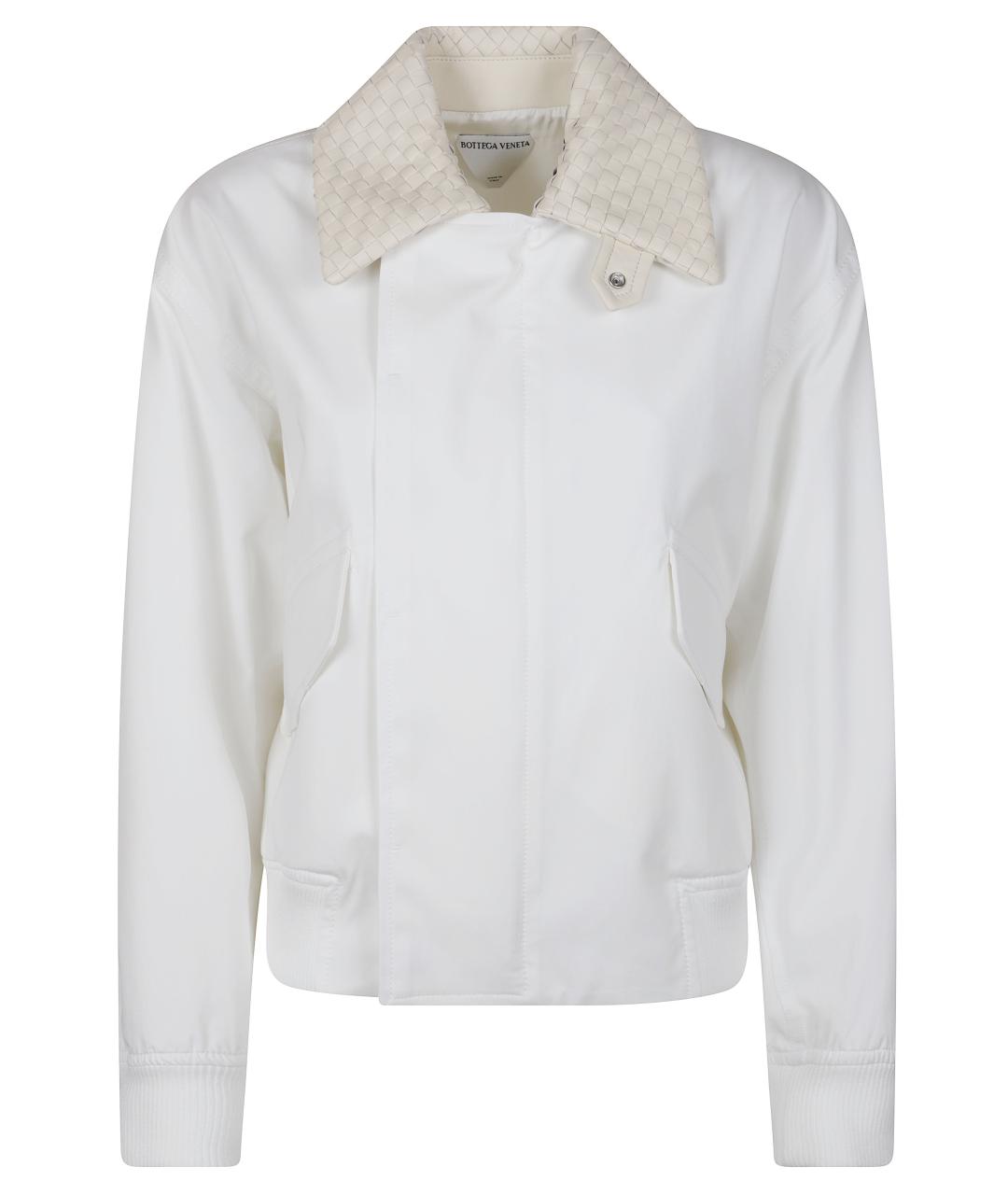 BOTTEGA VENETA Белая хлопковая куртка, фото 1