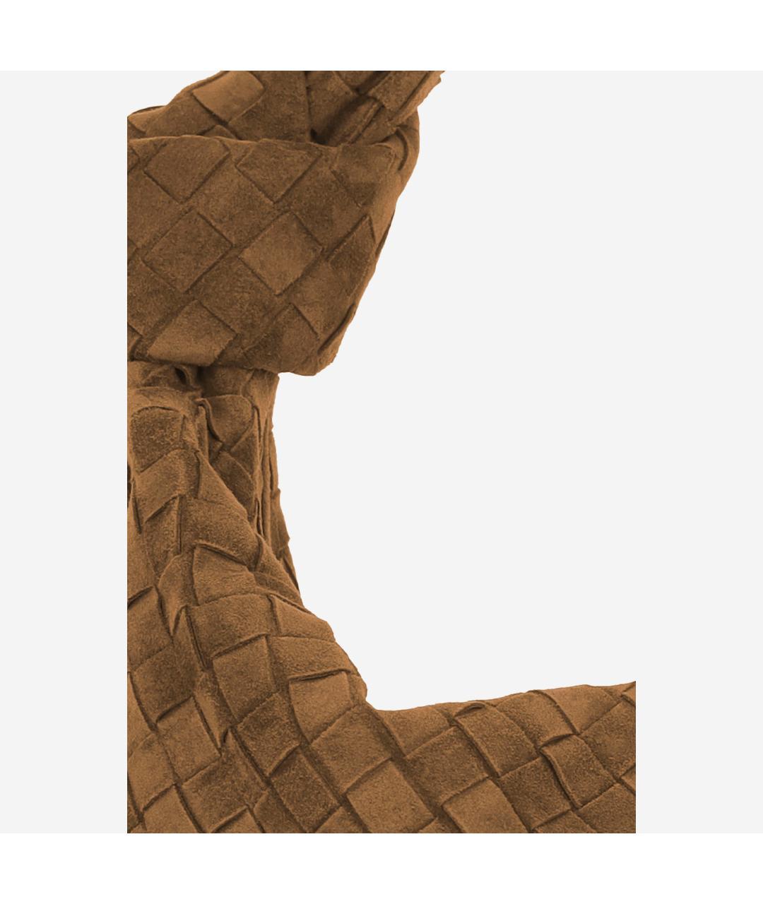 BOTTEGA VENETA Коричневая замшевая сумка через плечо, фото 4