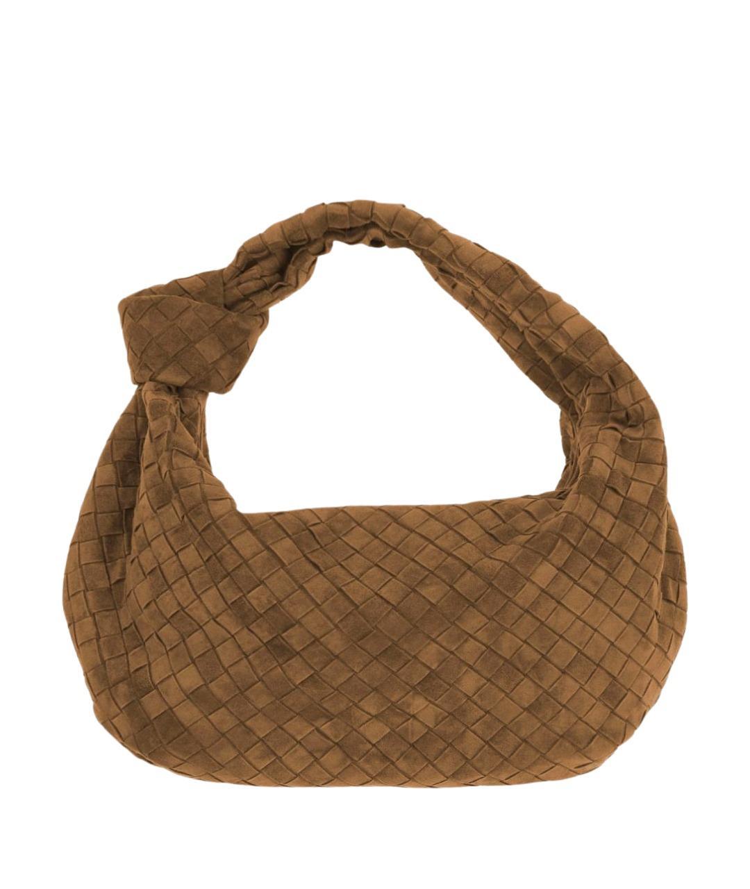 BOTTEGA VENETA Коричневая замшевая сумка через плечо, фото 1