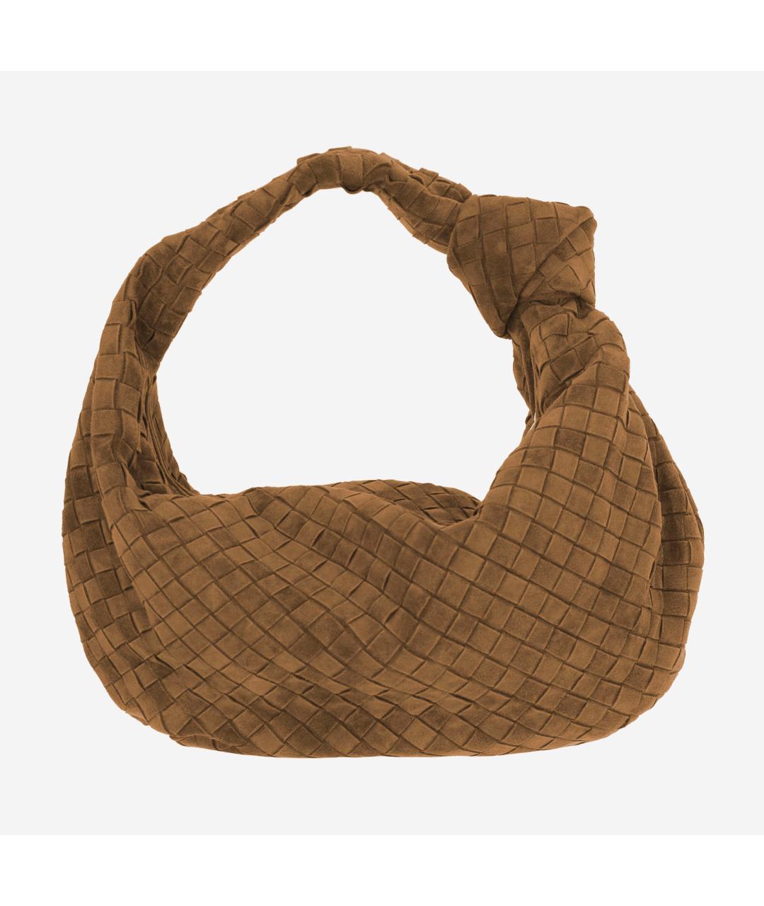 BOTTEGA VENETA Коричневая замшевая сумка через плечо, фото 3