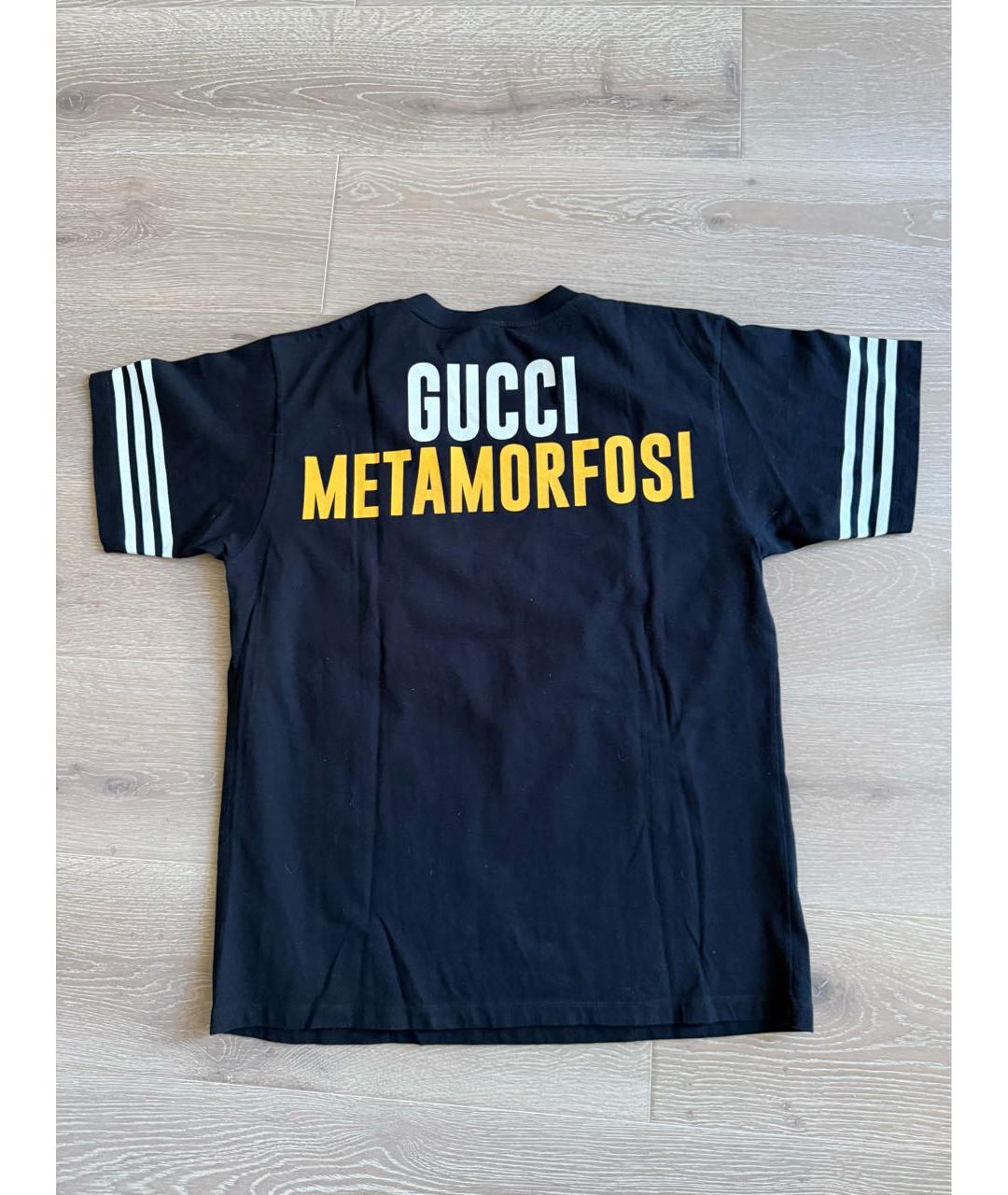 GUCCI Черная хлопковая майка, фото 2