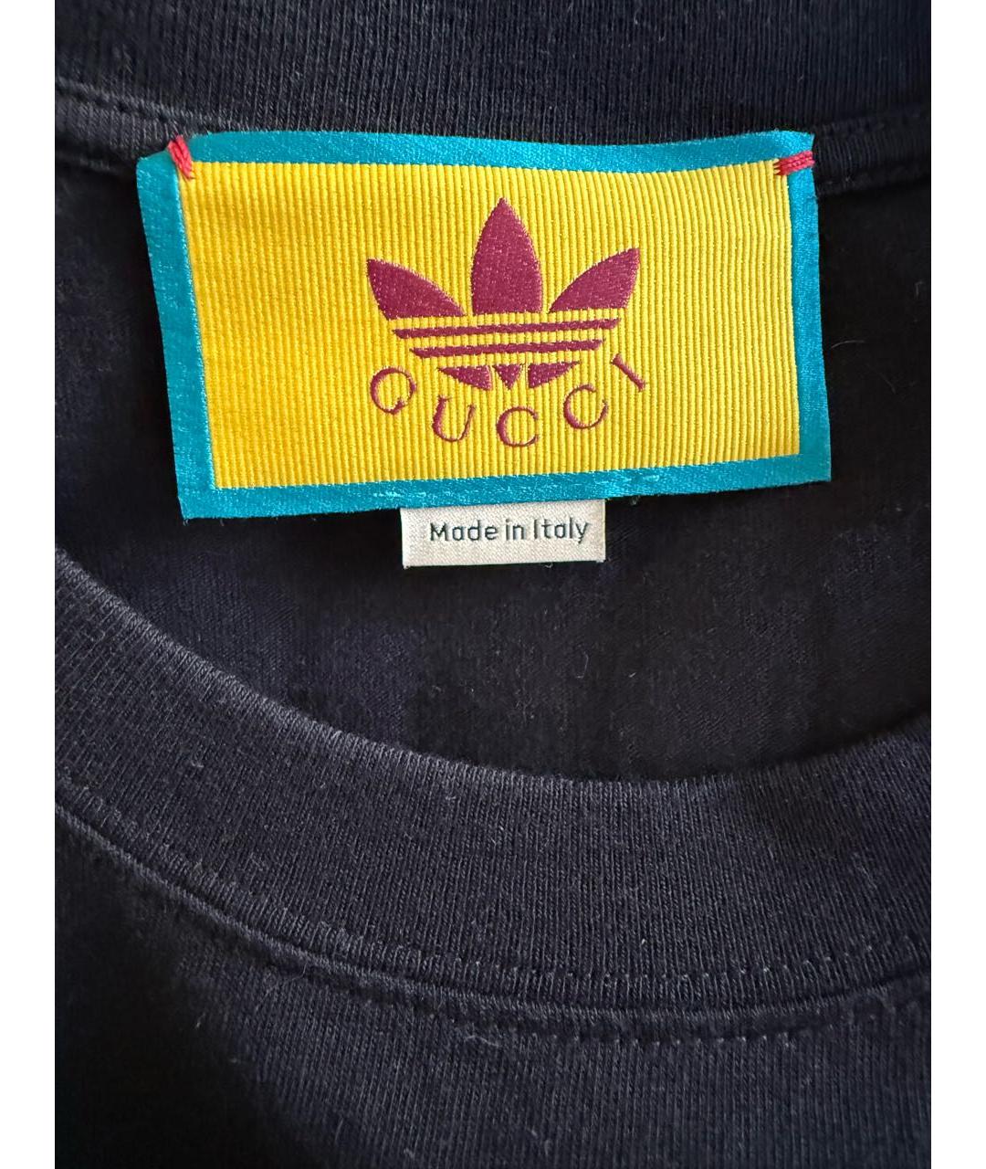 GUCCI Черная хлопковая майка, фото 3