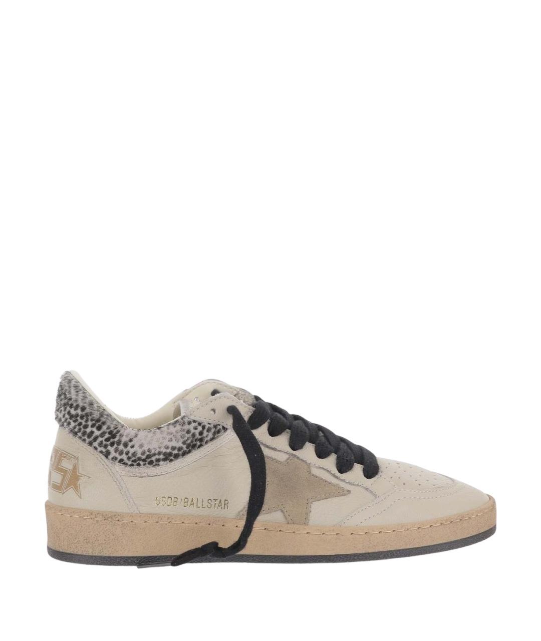 GOLDEN GOOSE Бежевые замшевые кеды, фото 1