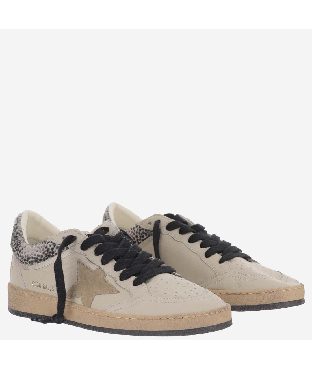 GOLDEN GOOSE Бежевые замшевые кеды, фото 3