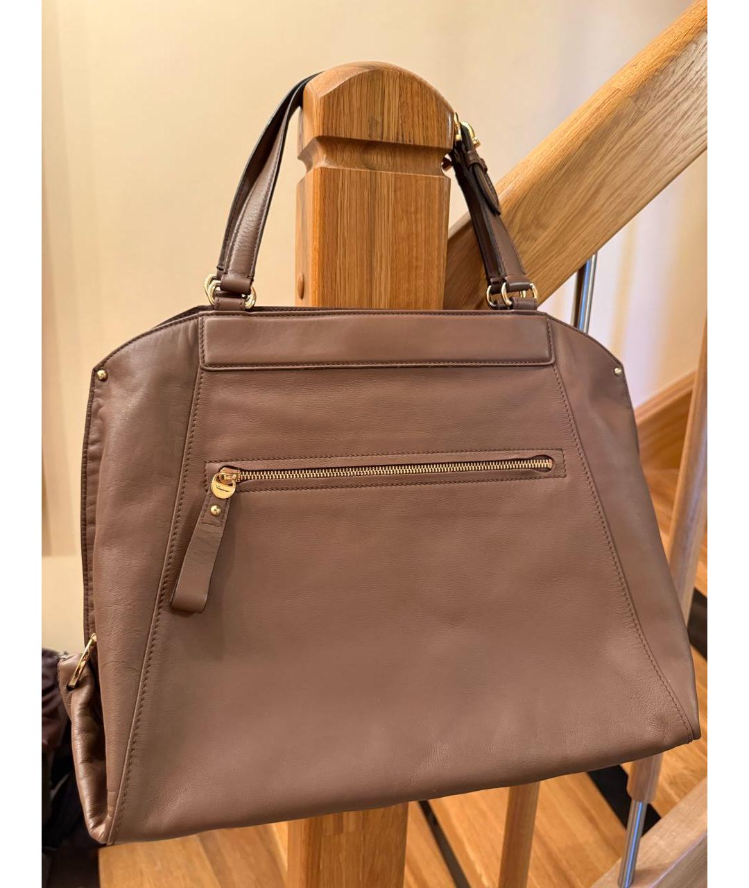 FERRAGAMO Кожаная сумка тоут, фото 2