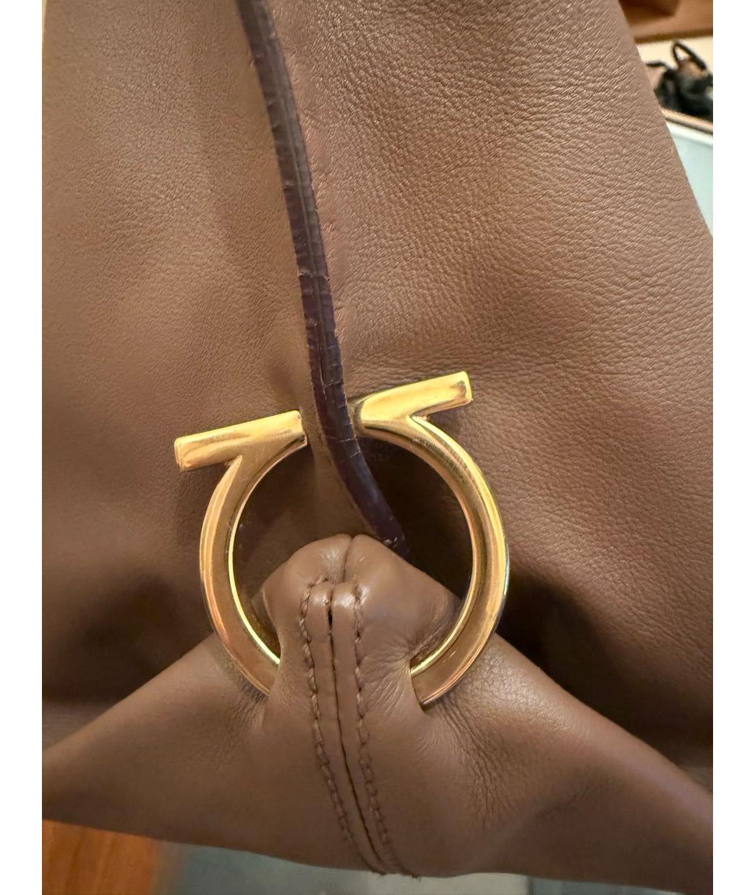 FERRAGAMO Кожаная сумка тоут, фото 6