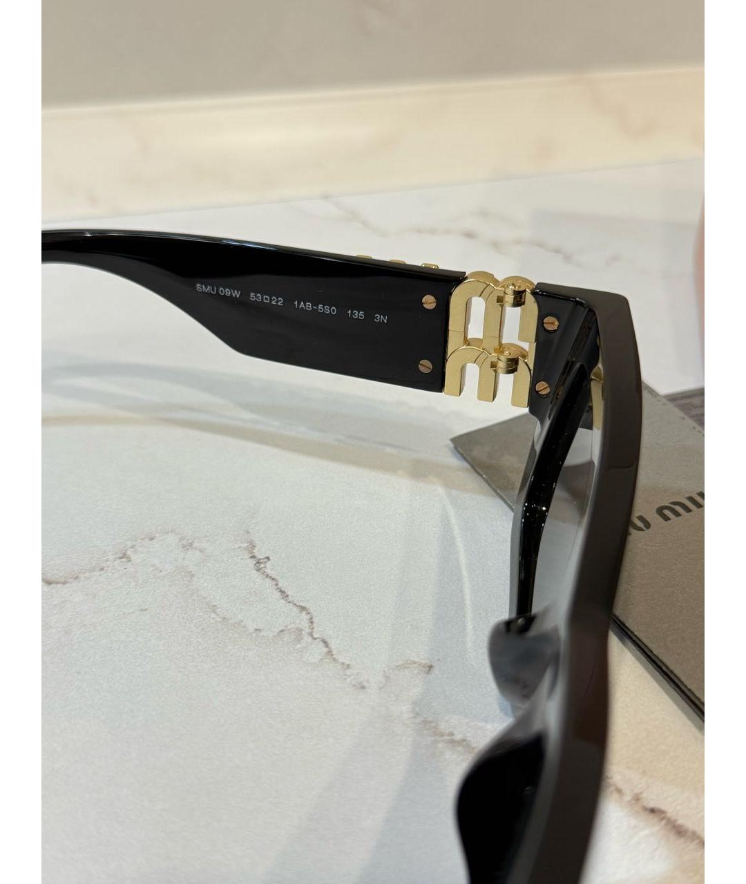 MIU MIU Черные солнцезащитные очки, фото 3