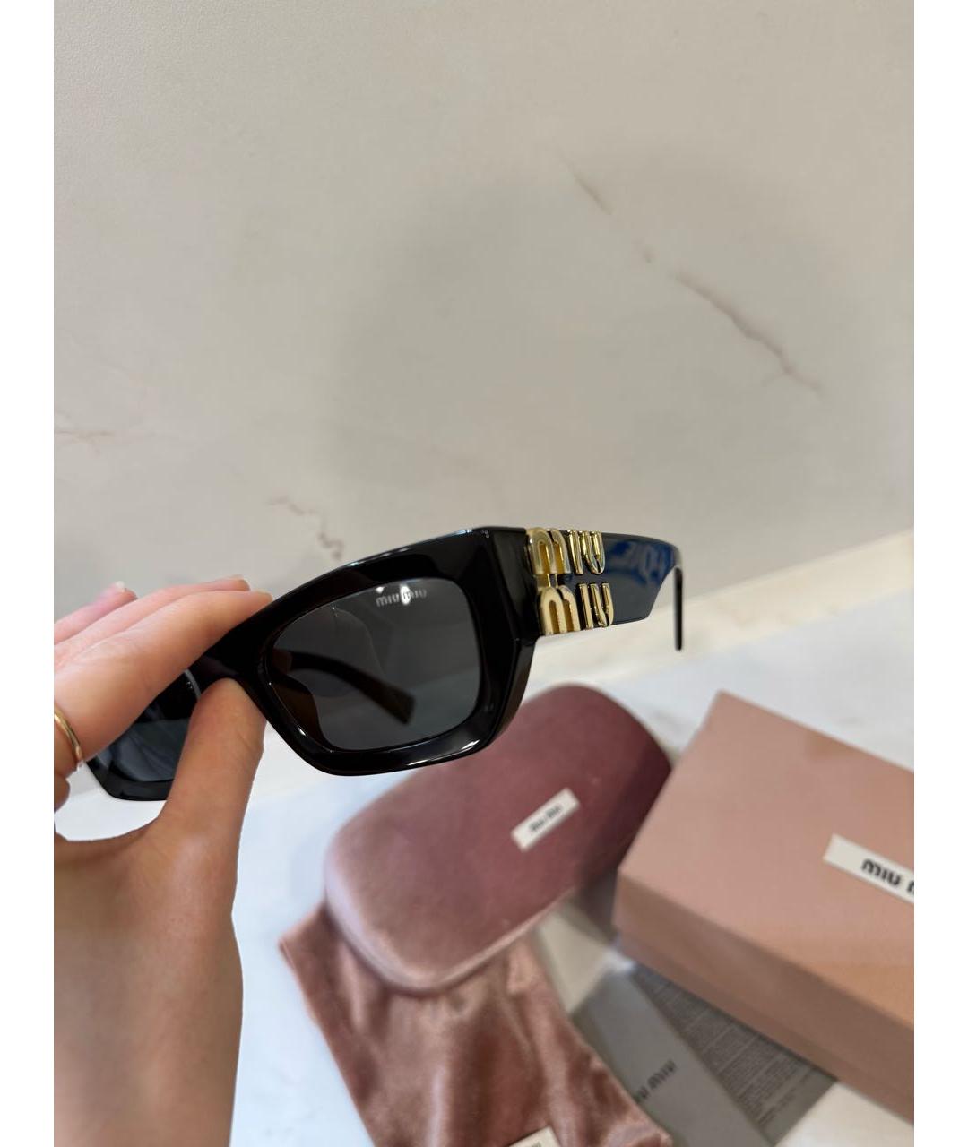 MIU MIU Черные солнцезащитные очки, фото 2