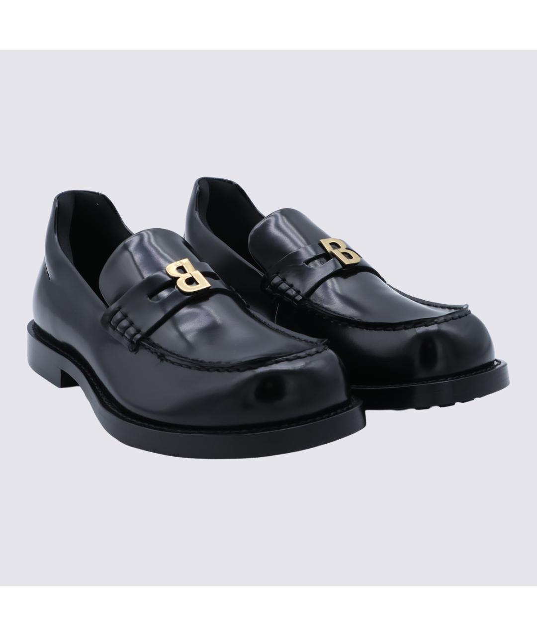 BALENCIAGA Черные кожаные лоферы, фото 2