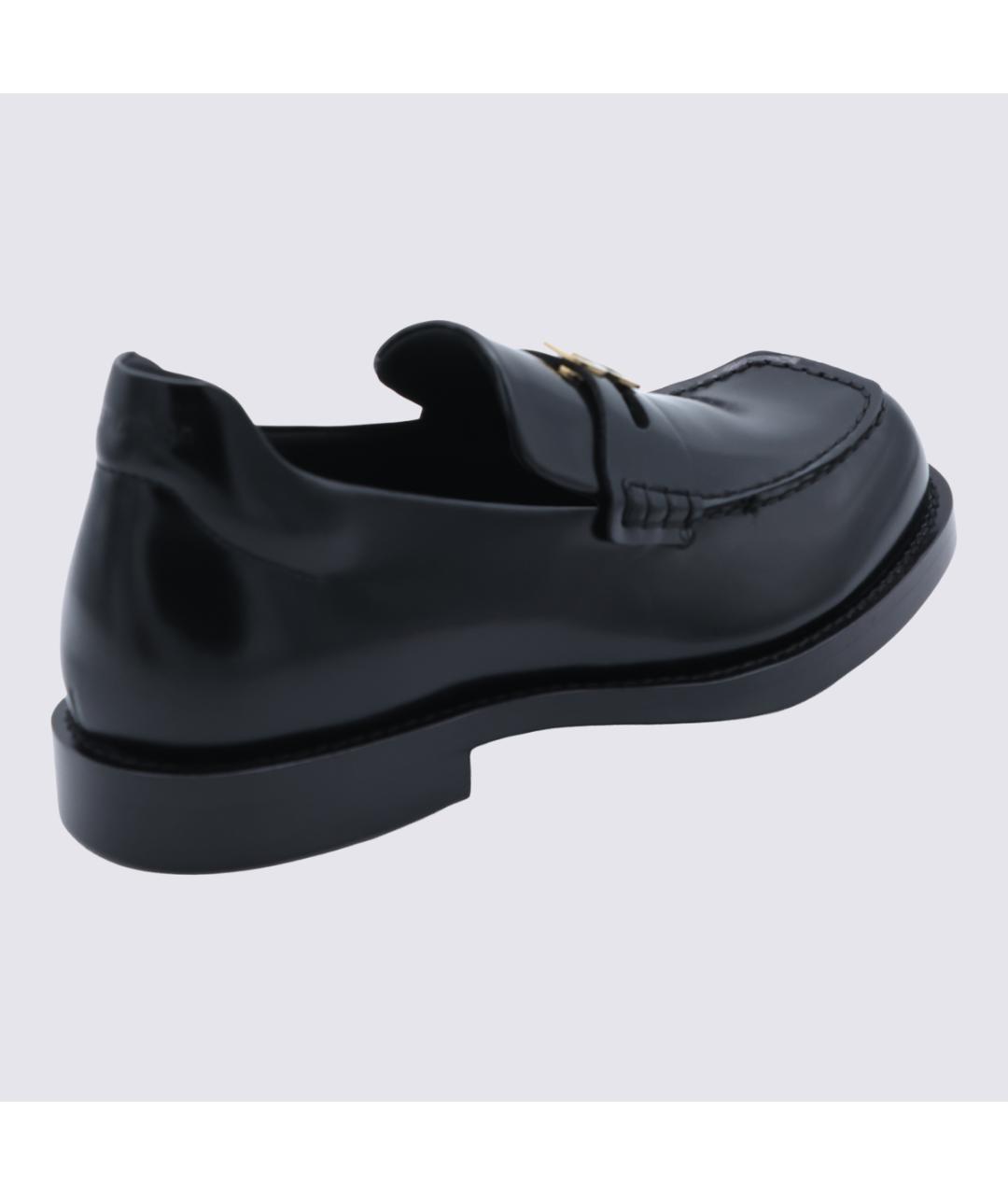 BALENCIAGA Черные кожаные лоферы, фото 3