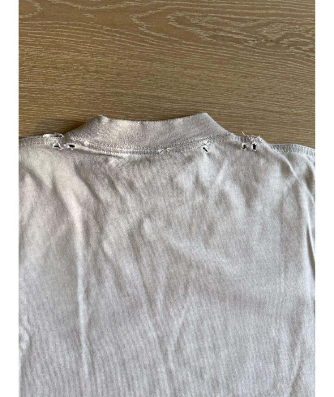 BALENCIAGA Серая хлопковая майка, фото 3