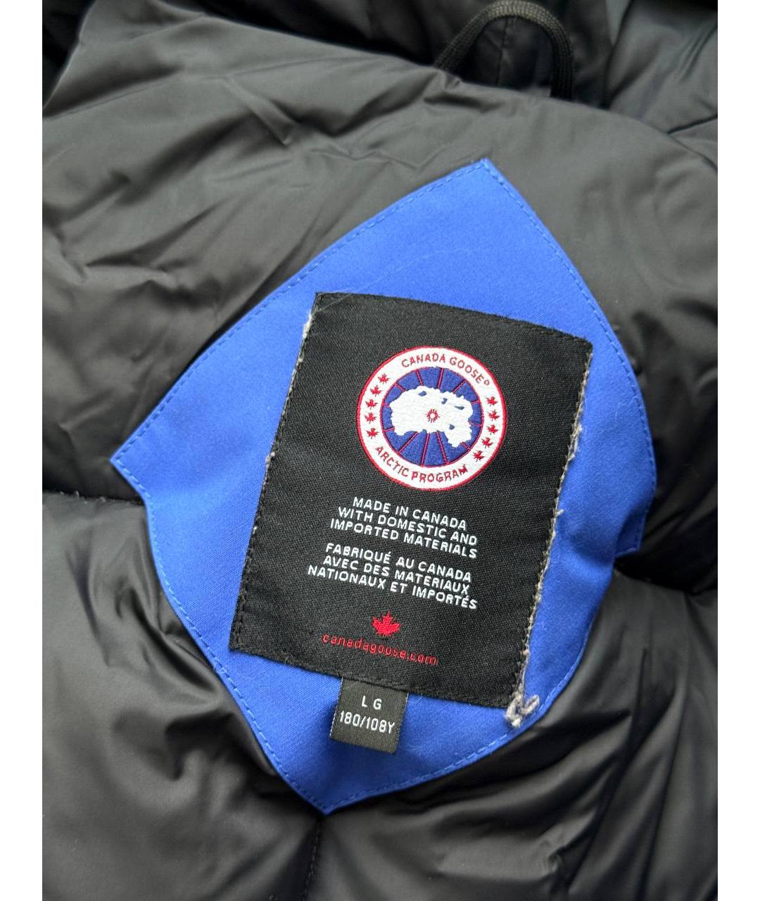 CANADA GOOSE Синяя полиэстеровая куртка, фото 3