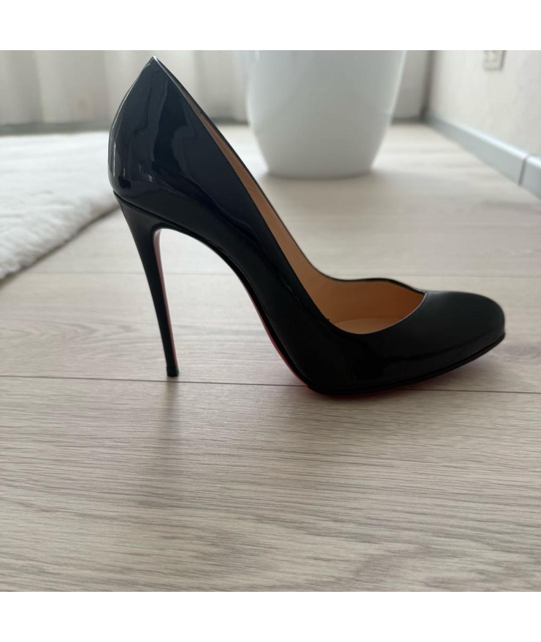 CHRISTIAN LOUBOUTIN Черные туфли из лакированной кожи, фото 6