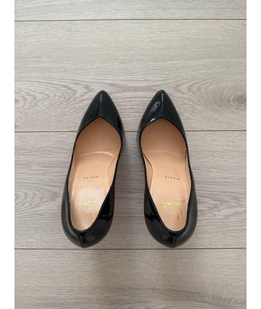 CHRISTIAN LOUBOUTIN Черные туфли из лакированной кожи, фото 3